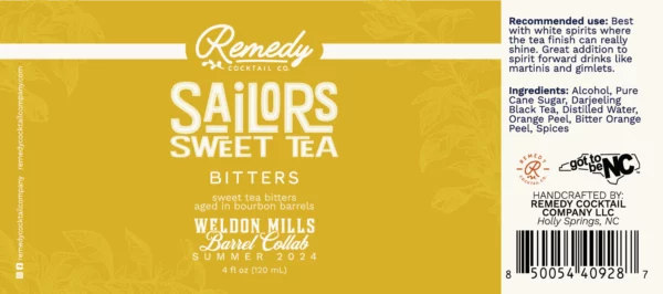 Sailor's Sweet Tea Bitters - Bourbon Barrel Aged Sweet Tea Bitters